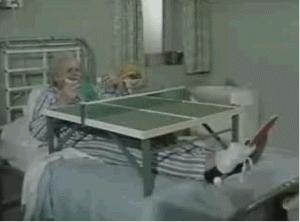 Ping pong in bed