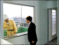 Funny Asian Window Cleaner