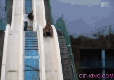 Water Slide Fail