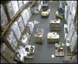 Forklift collapse