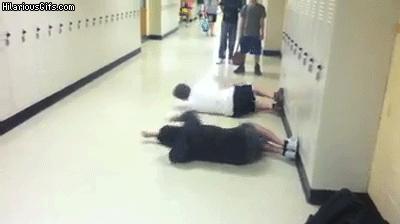 hallway swimming