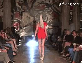 Model catwalk fail