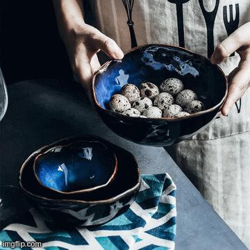 Blue Dinner Set