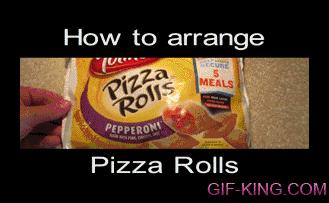 How To Arrange Pizza Rolls