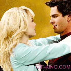 Andrew Garfield, Emma Stone Awkwardly Kiss