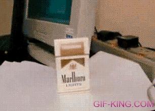 Transforming Cigarette Box