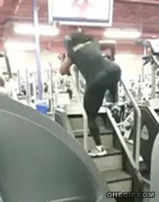 woman at gym