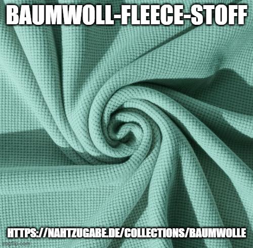 Baumwoll-Fleece-Stoff