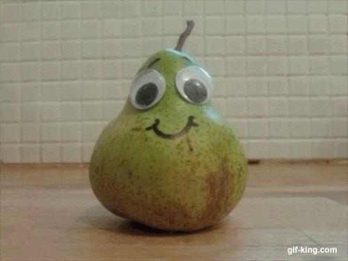 One happy pear