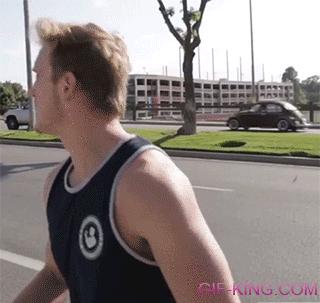 Dodging cars