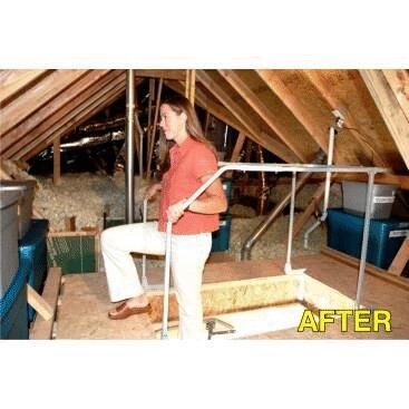 Attic Ladder Safety Rail