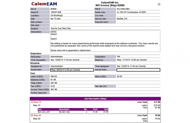 Maintenance solution, http://www.calemeam.com/