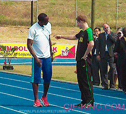 Prince Harry Races with Usain Bolt