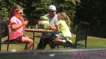 exploding watermelon with rubber bands