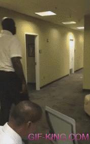 Charles Barkley Attempts to Tackle Shaquille O'Neal