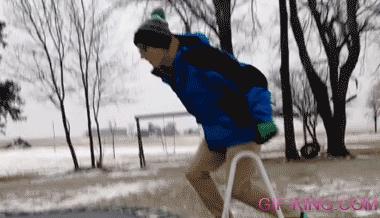 Frozen Trampoline