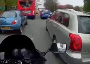 polite motorcyclist