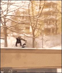 Can't Believe He Landed Snowboard Fall